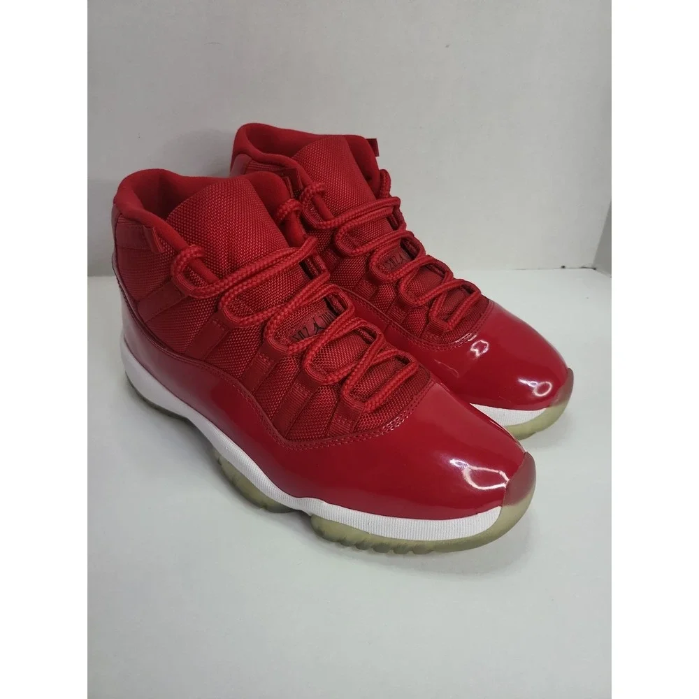 Nike Air Jordan 11 Retro Win Like '96 2017 Size (9) 378037-623 Red Black White